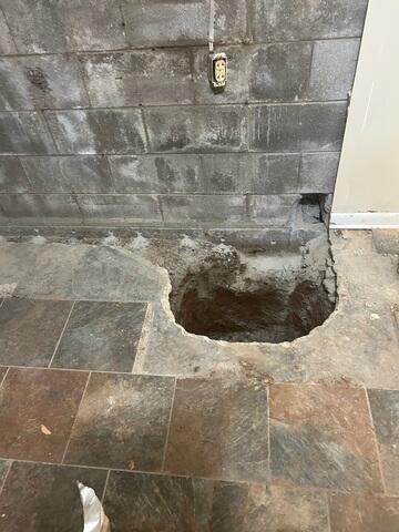 Excavation for Sump Pump