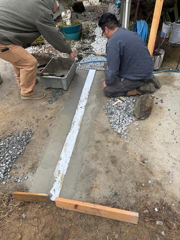 Installing Surface Drain