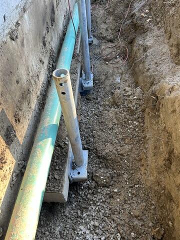 Push Piers Installed