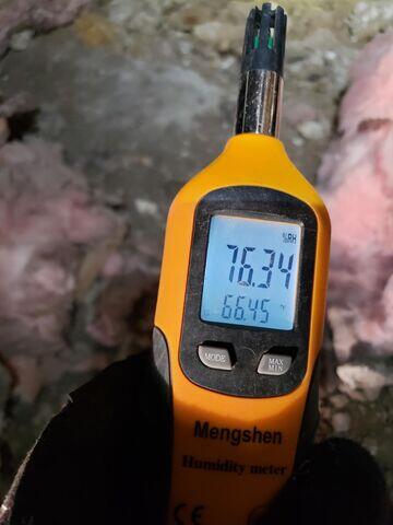 Moisture Levels Inside Crawl Space