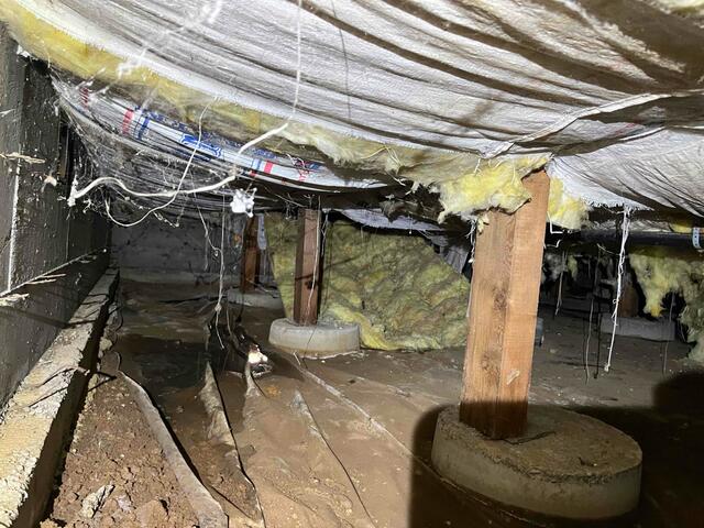 Mess of Falling Insulation