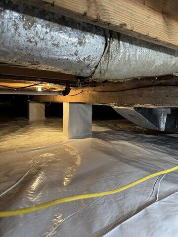 Encapsulating with our CleanSpace Vapor Barrier