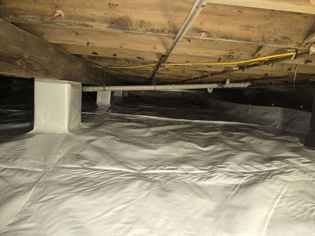 Newly Installed Vapor Barrier