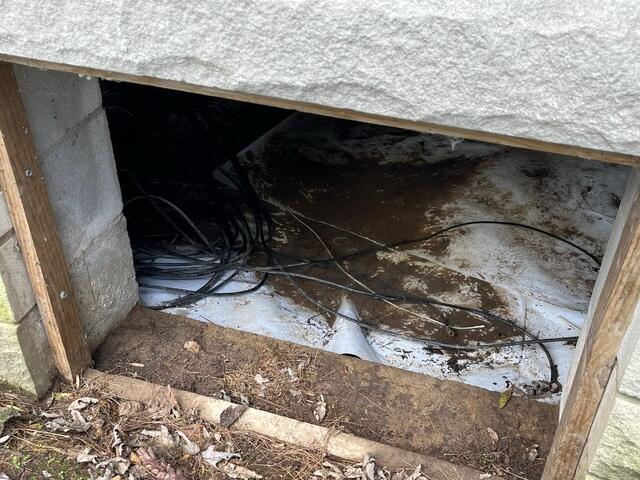Existing Crawl Space Access Well