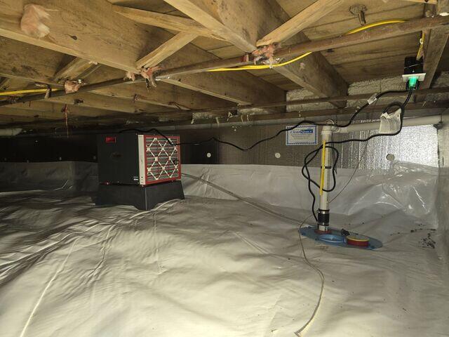 SaniDry Sedona Dehumidifier and SmartSump Sump Pump
