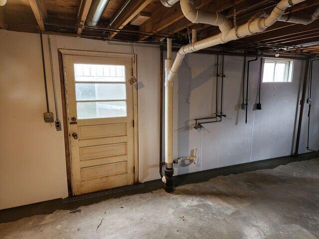 Basement Door with Trench Drain