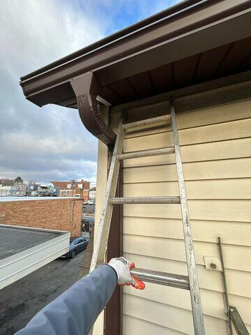 During Gutter Shutter Install