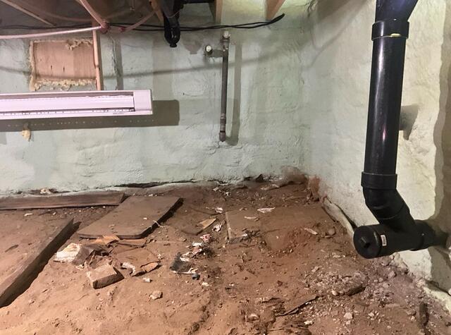 Before Photo- Crawlspace Encapsulation- Aldouane, NB