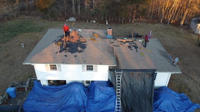 The tear off begins