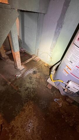 Standing Water Near Water Tank