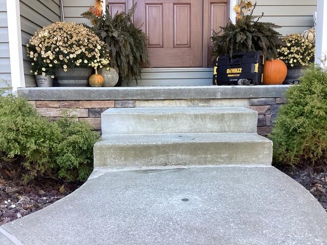 Leveled Front Steps