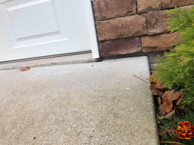 Sinking Garage Pad