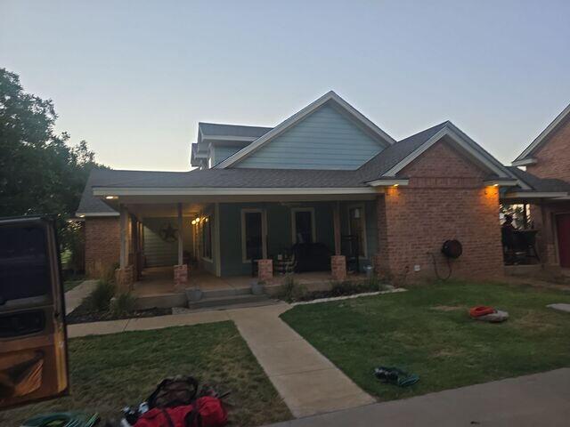 Homeowners home Morning of Installation.