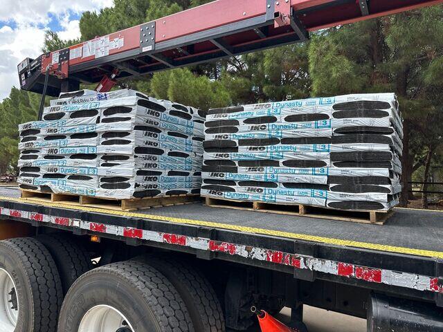 Delivery of the shingles.