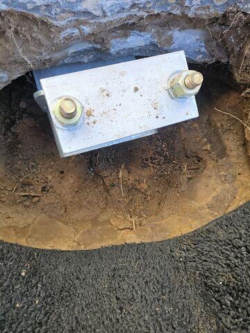 Complete Helical Pier Installation
