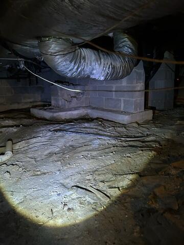Damp Crawl Space