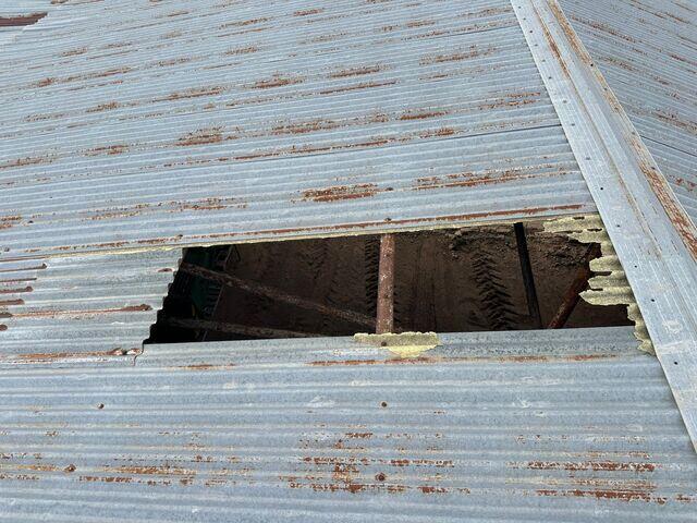 Barn Skylight busted out.