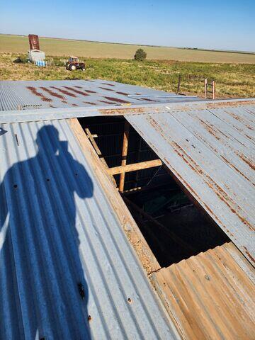 Removal of the skylight.