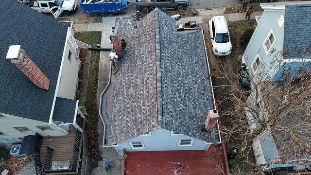 Aerial View of Finished Roof Replacement