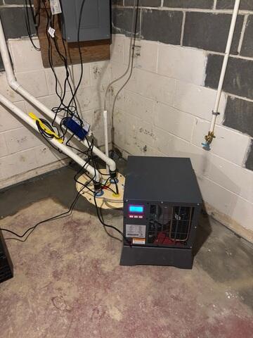 Sump Pump and Dehumidifier