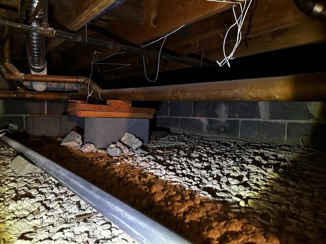 Damp Crawl Space