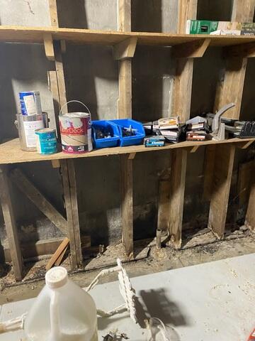 Rotted Wooden Work Bench