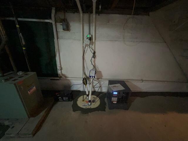 Sump Pump and Dehumidifier