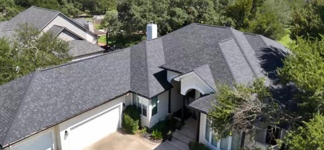 Drone Photo of Brand New Gutters