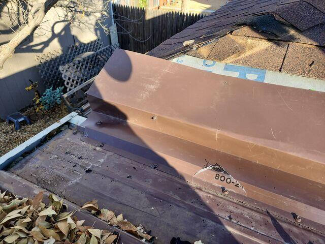 Installation of custom flashing