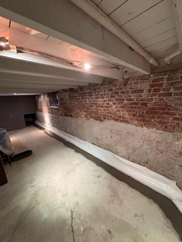 Basement Drainage Flood Testing and Completed Installation