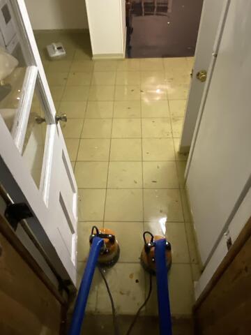 Basement Pump Out in Monroe, CT.