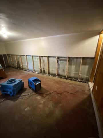 Dehumidifiers on the job in Monroe, CT.