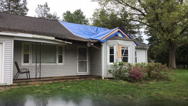 Gray skies and water damage in New Milford, CT
