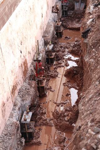 Push Piers Installed Along Front of Home
