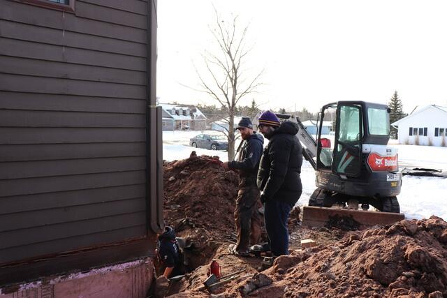 Foreman Nate and Design Specialist Bo At Project