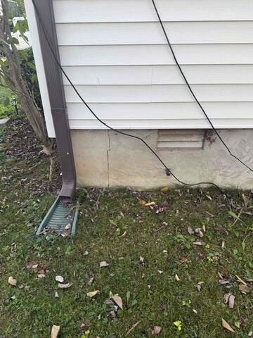 Exterior Foundation Cracking