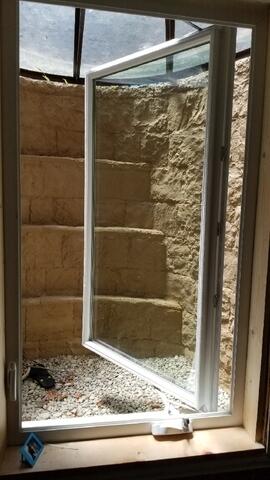 Opened Basement WIndow