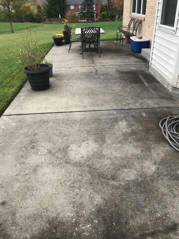 Dirty Concrete for Back Patio