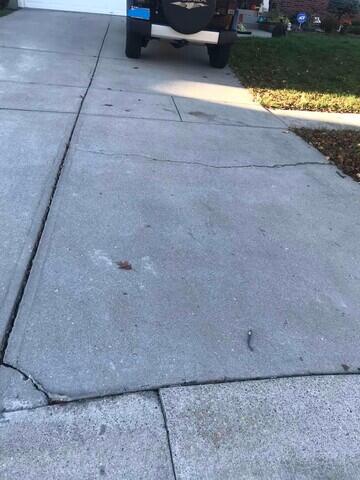 Cracking Driveway