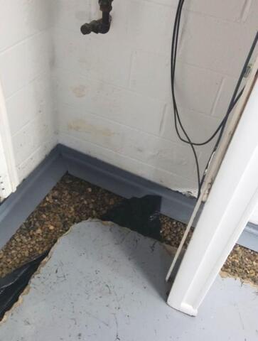 Interior Trench for Waterproofing System