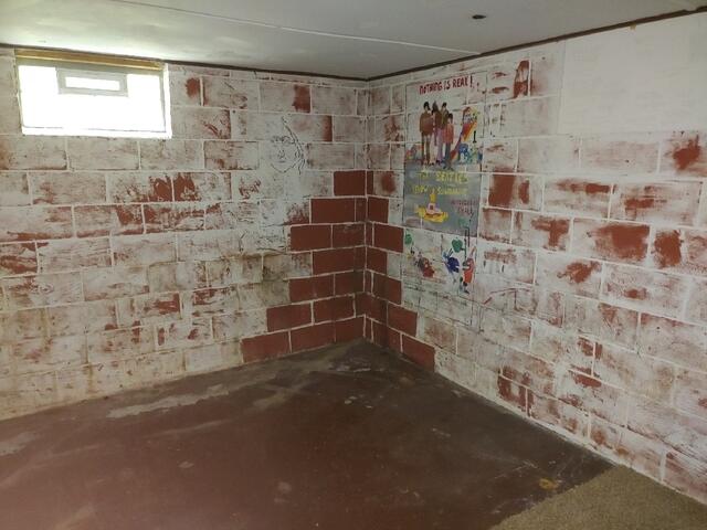 Stained Basement Wall