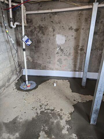 Sump Pump Installed