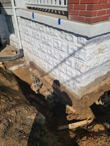 Left Side of Porch Stabilized