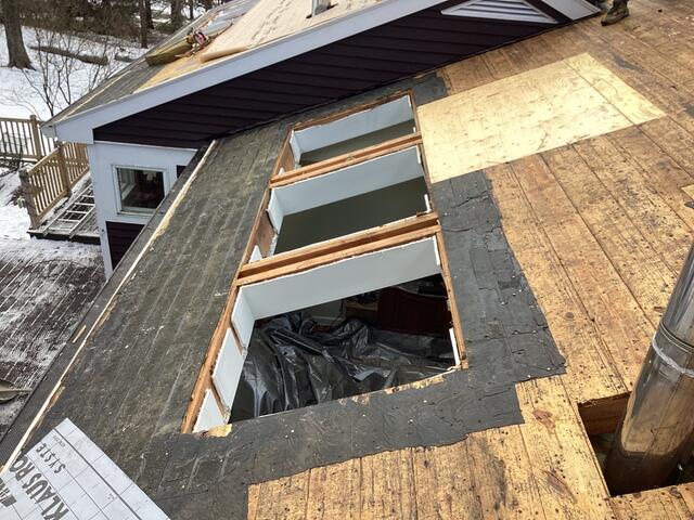 Old Skylights Removed