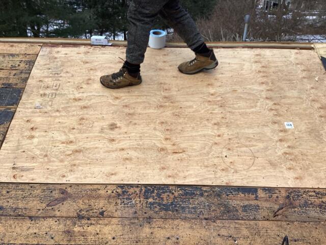 New Plywood Laid Down