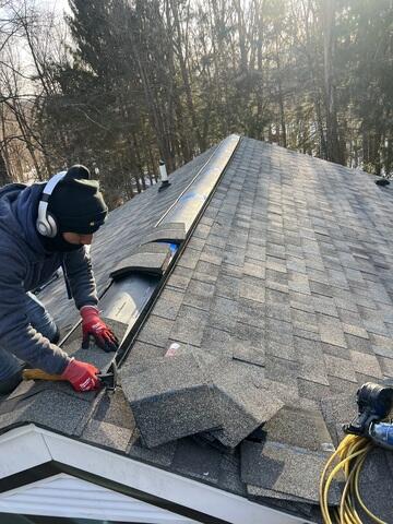 New Roof Ridge Installation