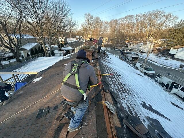Roof Teardown Begins