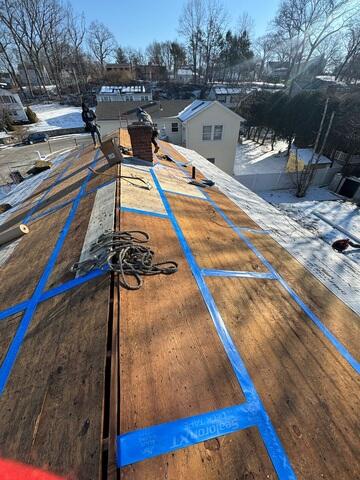 Plywood Seams Are Taped Up