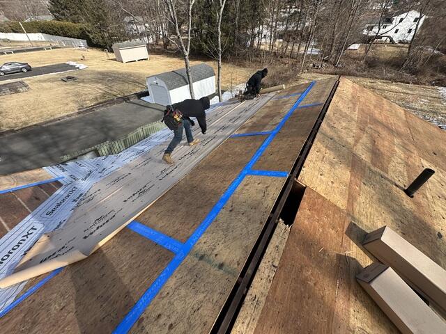 Seams Taped & Underlayment Applied
