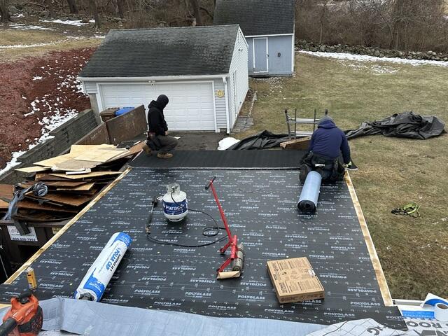 Flat Roof Is Applied